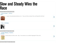 Tablet Screenshot of news.slowandsteadywinstherace.com